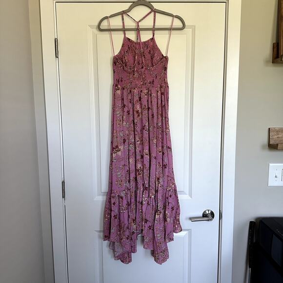 Free People Heat Wave Printed Maxi Dress in Pink Combo Size Small - Picture 5 of 7